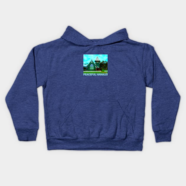 Peaceful Hanalei Kids Hoodie by Verl